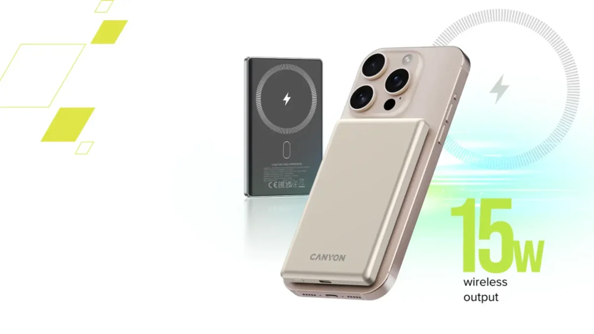 Canyon OnPower 505 5000 mAh MagSafe, Beige - Billede 6