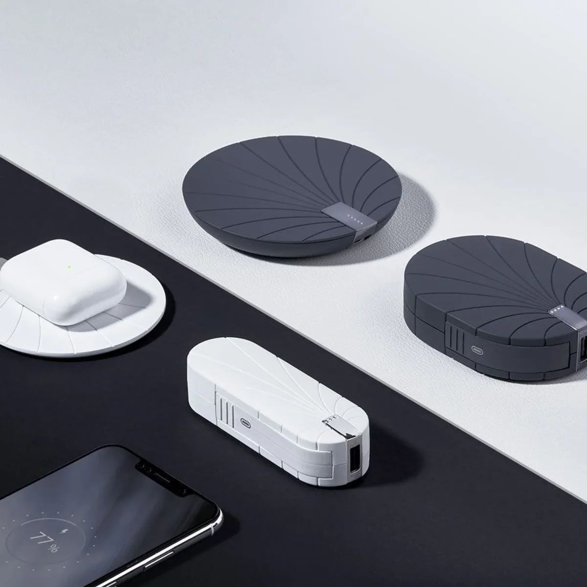 Lexon Bali 5000 mAh powerbank med 10W trådløs oplader, Hvid - Billede 6