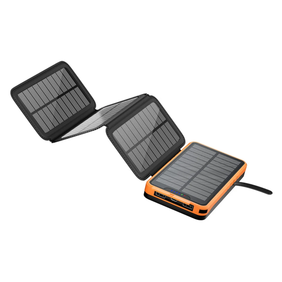 Lippa 20.000 mAh Solcelle Powerbank, 2 x USB-A output - Billede 3